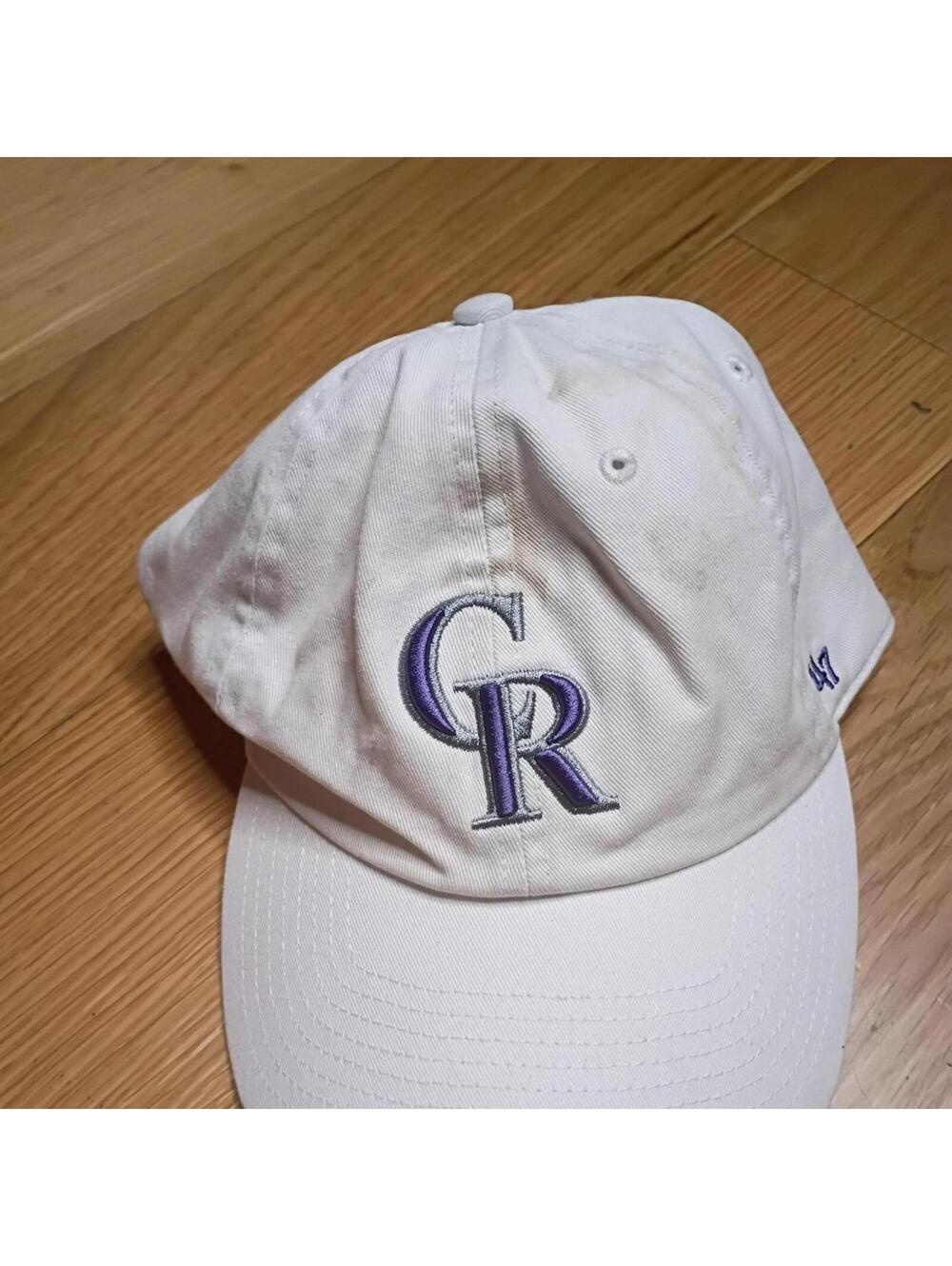 MLB Men's White and Cream Hat